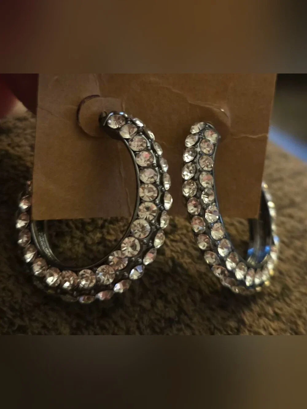 Crystal Hoop Earrings